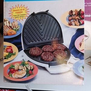 New Electric Grill with Non-Stick Plates
